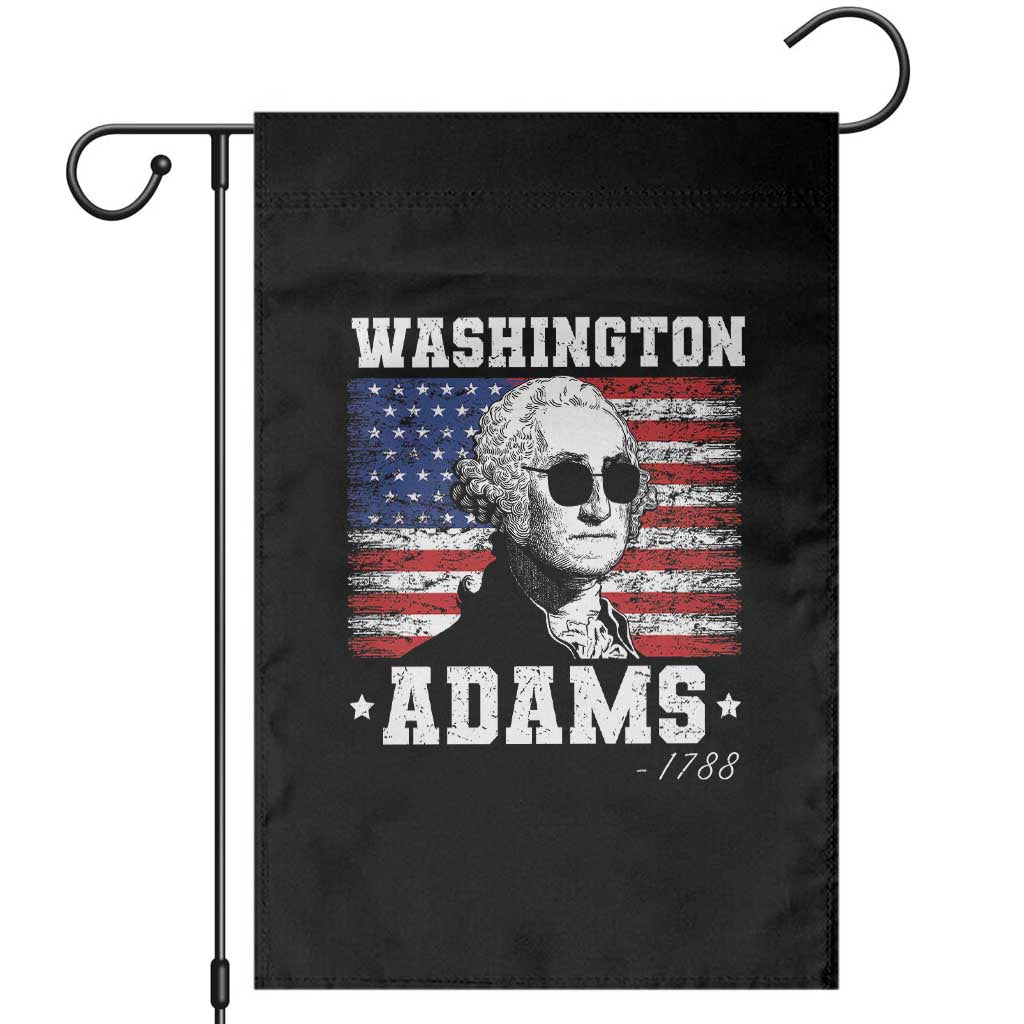 George Washington 1788 Garden Flag Funny 4th of July Retro President Campaign USA Flag - Wonder Print Shop