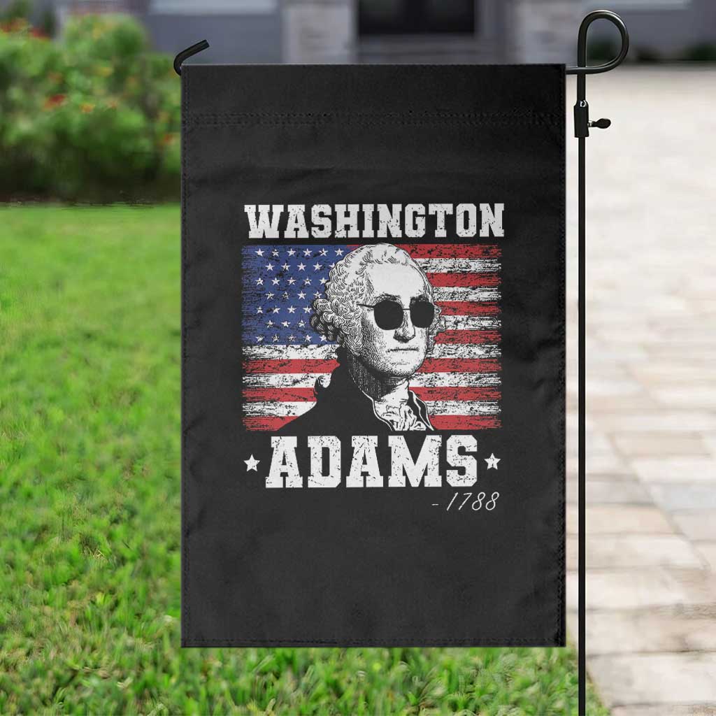 George Washington 1788 Garden Flag Funny 4th of July Retro President Campaign USA Flag - Wonder Print Shop