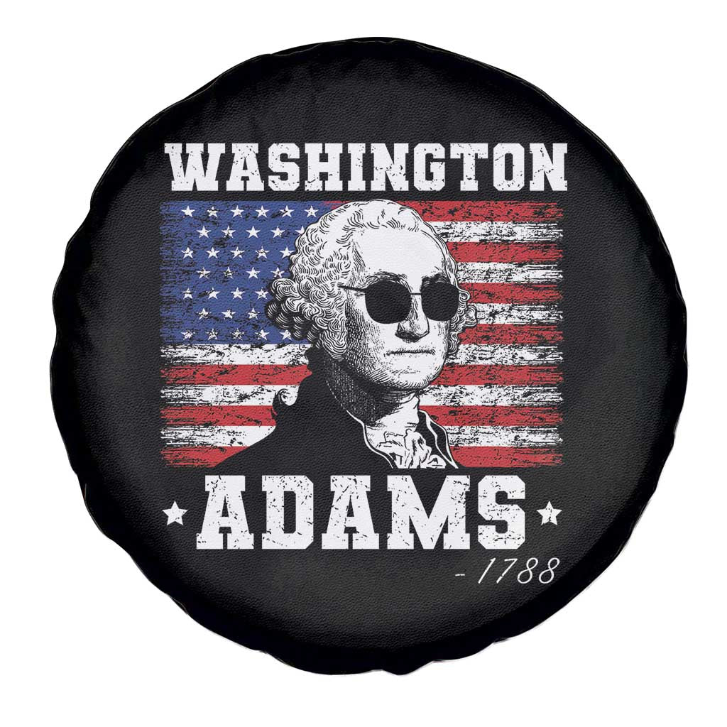 George Washington 1788 Spare Tire Cover Funny 4th of July Retro President Campaign USA Flag - Wonder Print Shop