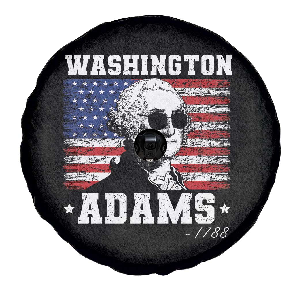 George Washington 1788 Spare Tire Cover Funny 4th of July Retro President Campaign USA Flag - Wonder Print Shop