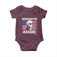 George Washington 1788 Baby Onesie Funny 4th of July Retro President Campaign USA Flag - Wonder Print Shop