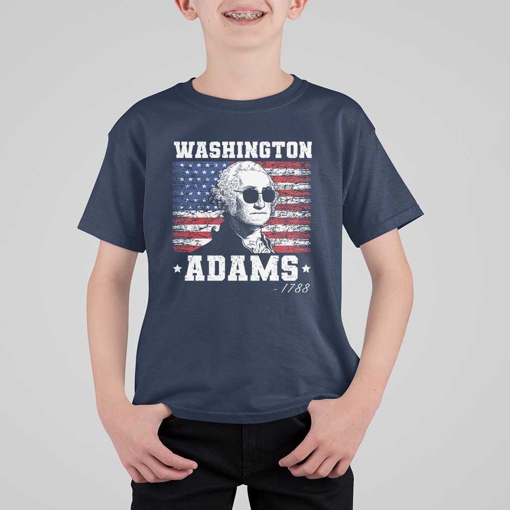 George Washington 1788 T Shirt For Kid Funny 4th of July Retro President Campaign USA Flag - Wonder Print Shop