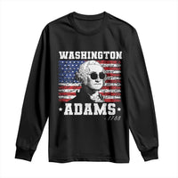 George Washington 1788 Long Sleeve Shirt Funny 4th of July Retro President Campaign USA Flag - Wonder Print Shop