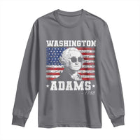 George Washington 1788 Long Sleeve Shirt Funny 4th of July Retro President Campaign USA Flag - Wonder Print Shop