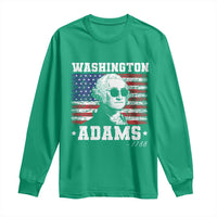 George Washington 1788 Long Sleeve Shirt Funny 4th of July Retro President Campaign USA Flag - Wonder Print Shop