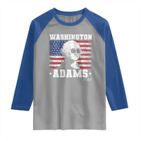 George Washington 1788 Raglan Shirt Funny 4th of July Retro President Campaign USA Flag - Wonder Print Shop