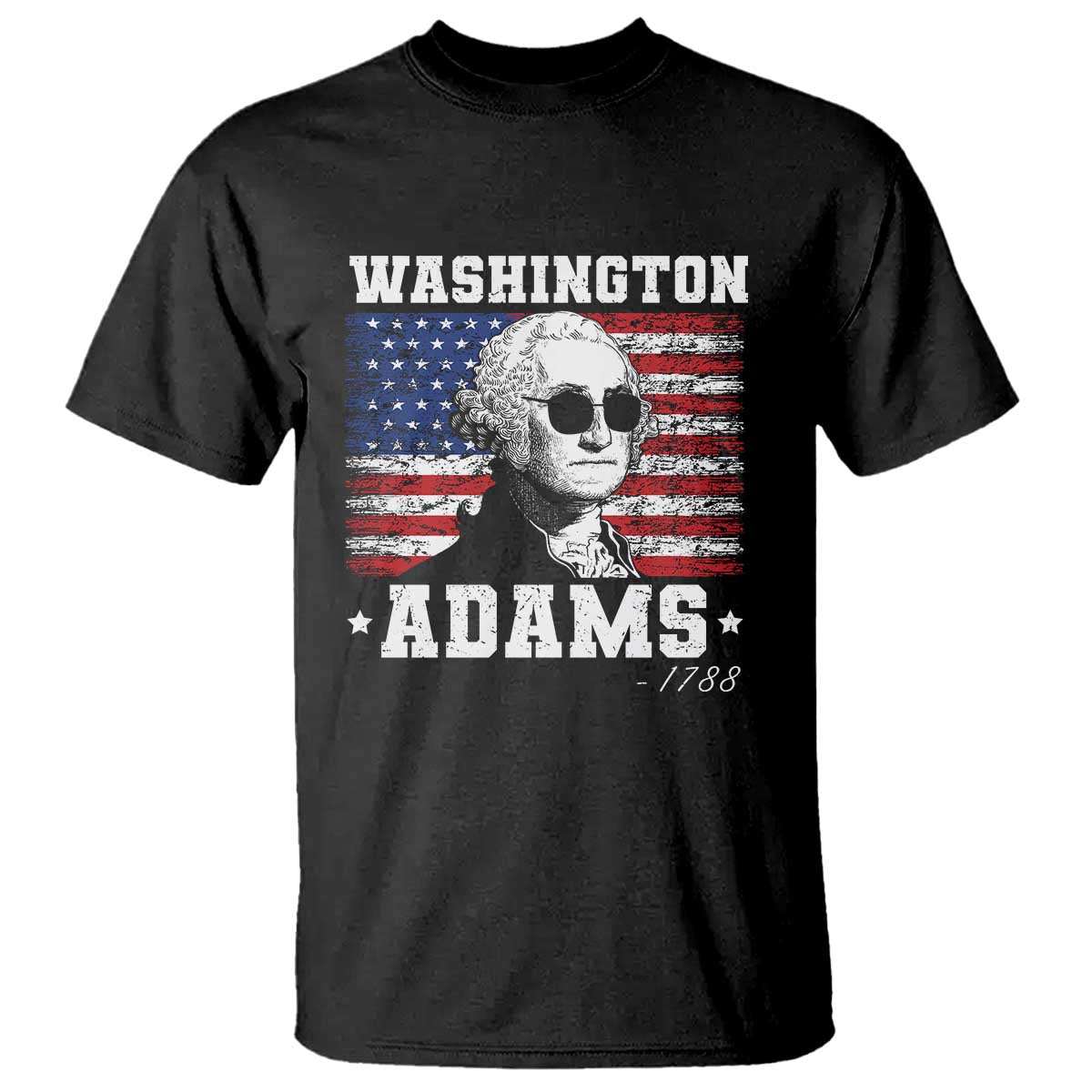 George Washington 1788 T Shirt Funny 4th of July Retro President Campaign USA Flag - Wonder Print Shop