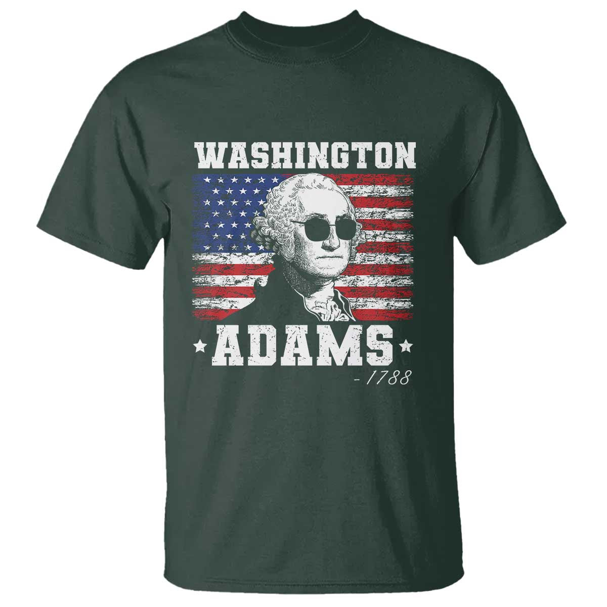 George Washington 1788 T Shirt Funny 4th of July Retro President Campaign USA Flag - Wonder Print Shop