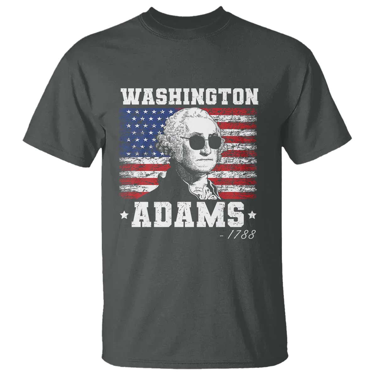George Washington 1788 T Shirt Funny 4th of July Retro President Campaign USA Flag - Wonder Print Shop