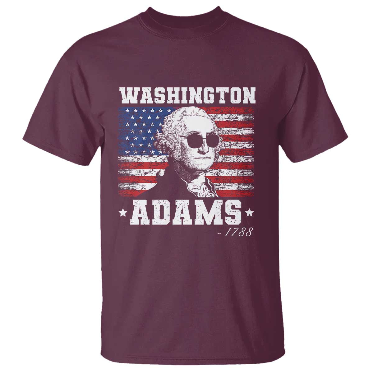 George Washington 1788 T Shirt Funny 4th of July Retro President Campaign USA Flag - Wonder Print Shop