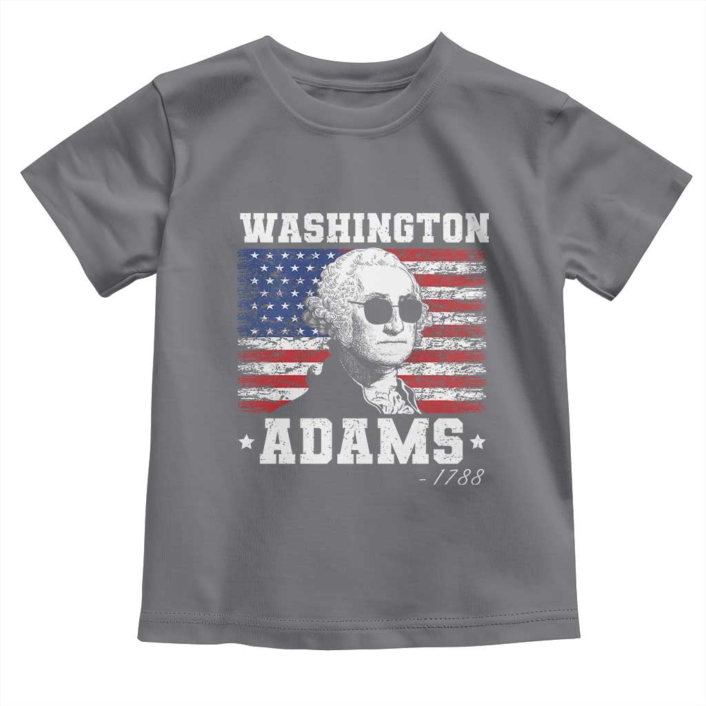 George Washington 1788 Toddler T Shirt Funny 4th of July Retro President Campaign USA Flag - Wonder Print Shop