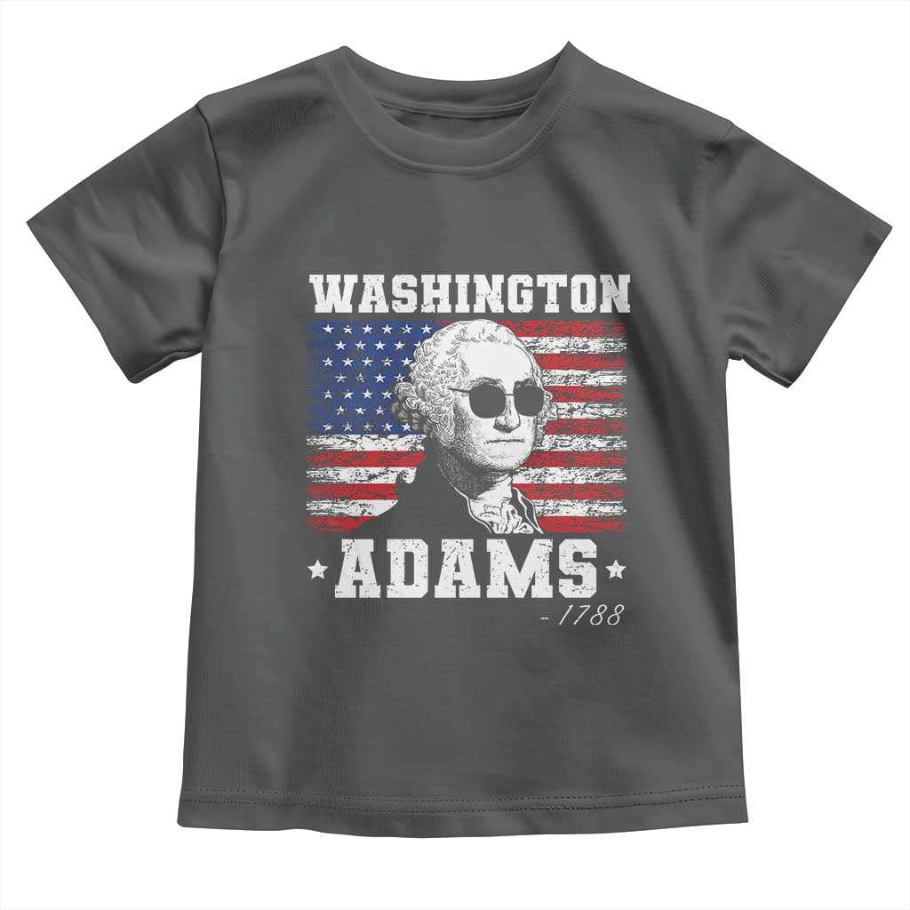 George Washington 1788 Toddler T Shirt Funny 4th of July Retro President Campaign USA Flag - Wonder Print Shop