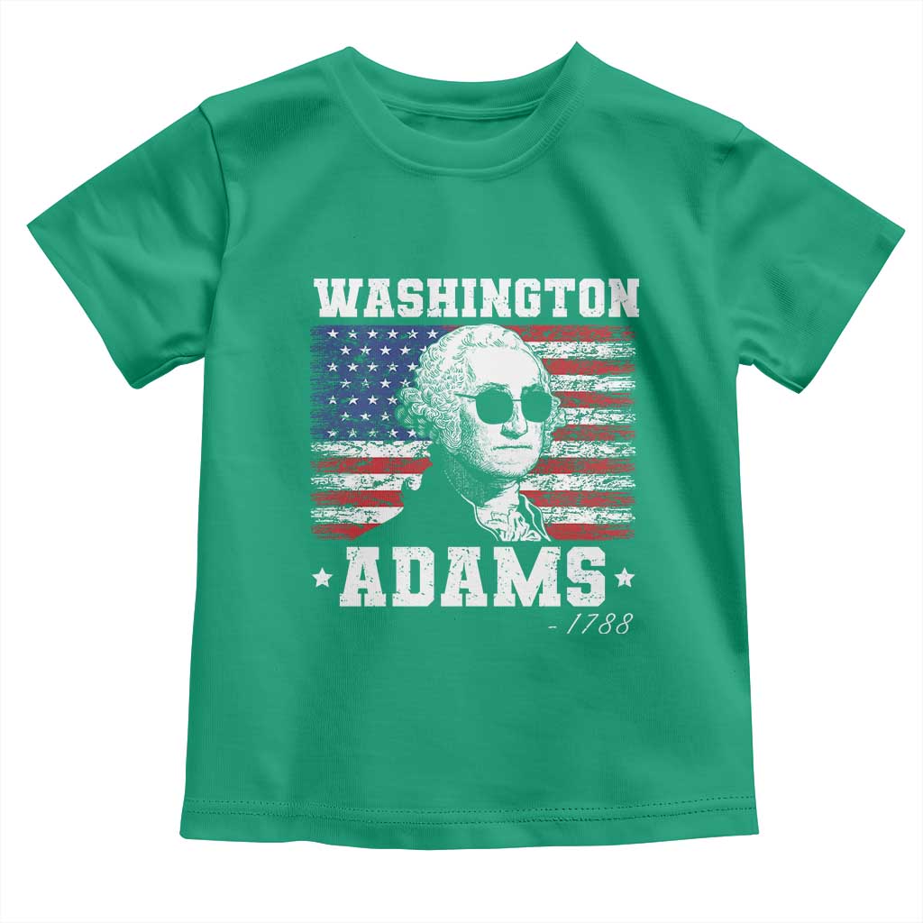 George Washington 1788 Toddler T Shirt Funny 4th of July Retro President Campaign USA Flag - Wonder Print Shop