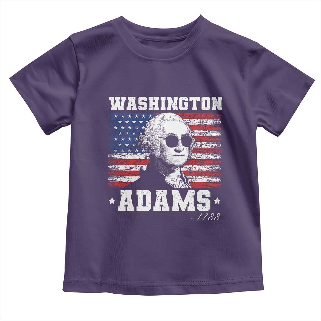 George Washington 1788 Toddler T Shirt Funny 4th of July Retro President Campaign USA Flag - Wonder Print Shop