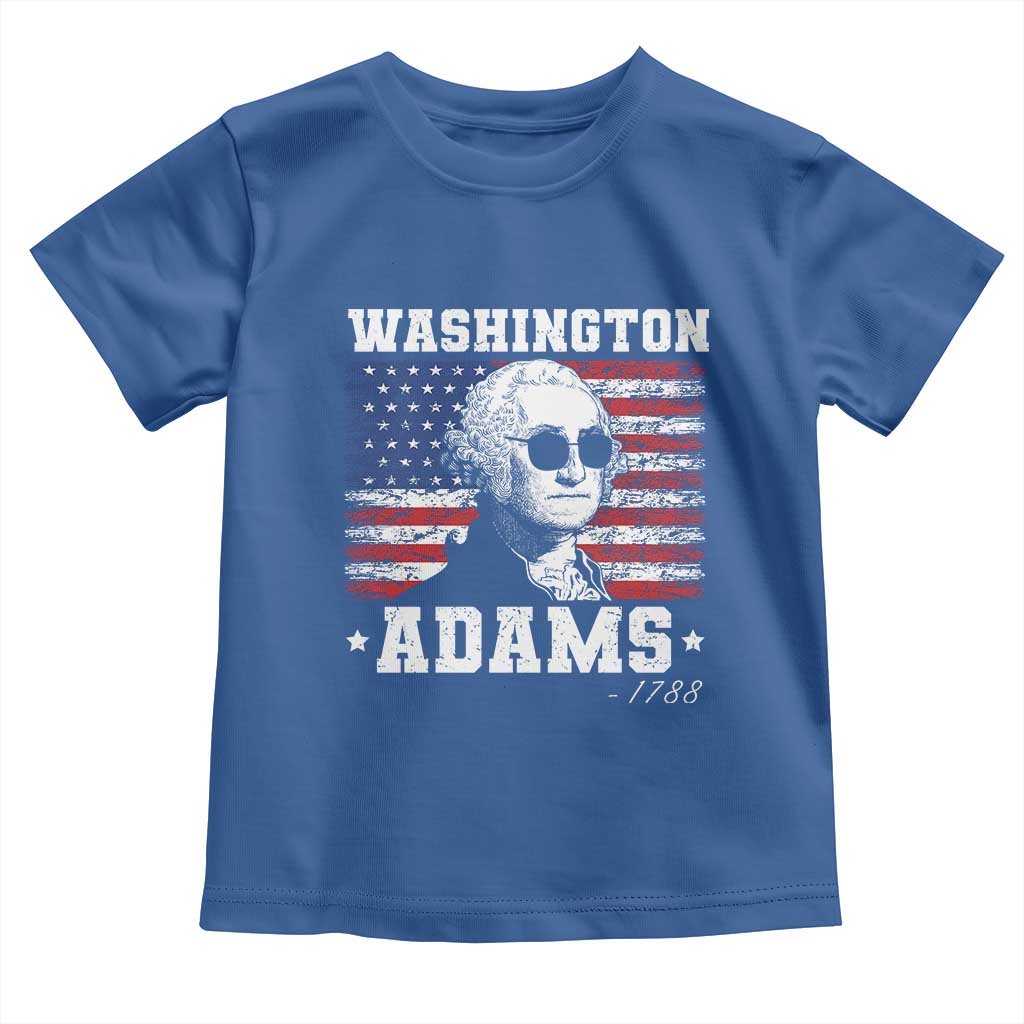 George Washington 1788 Toddler T Shirt Funny 4th of July Retro President Campaign USA Flag - Wonder Print Shop