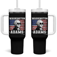 George Washington 1788 Tumbler With Handle Funny 4th of July Retro President Campaign USA Flag - Wonder Print Shop