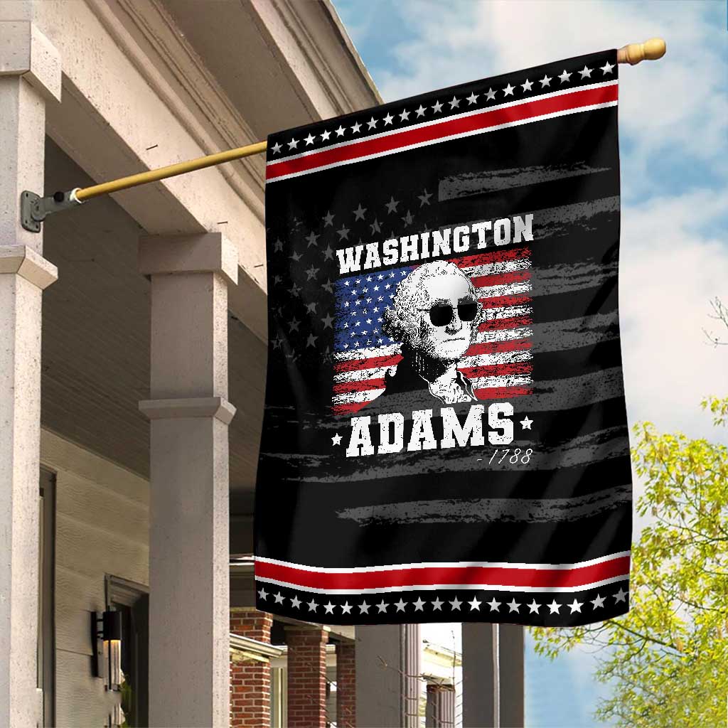 George Washington 1788 Garden Flag Funny 4th of July Retro President Campaign USA Flag