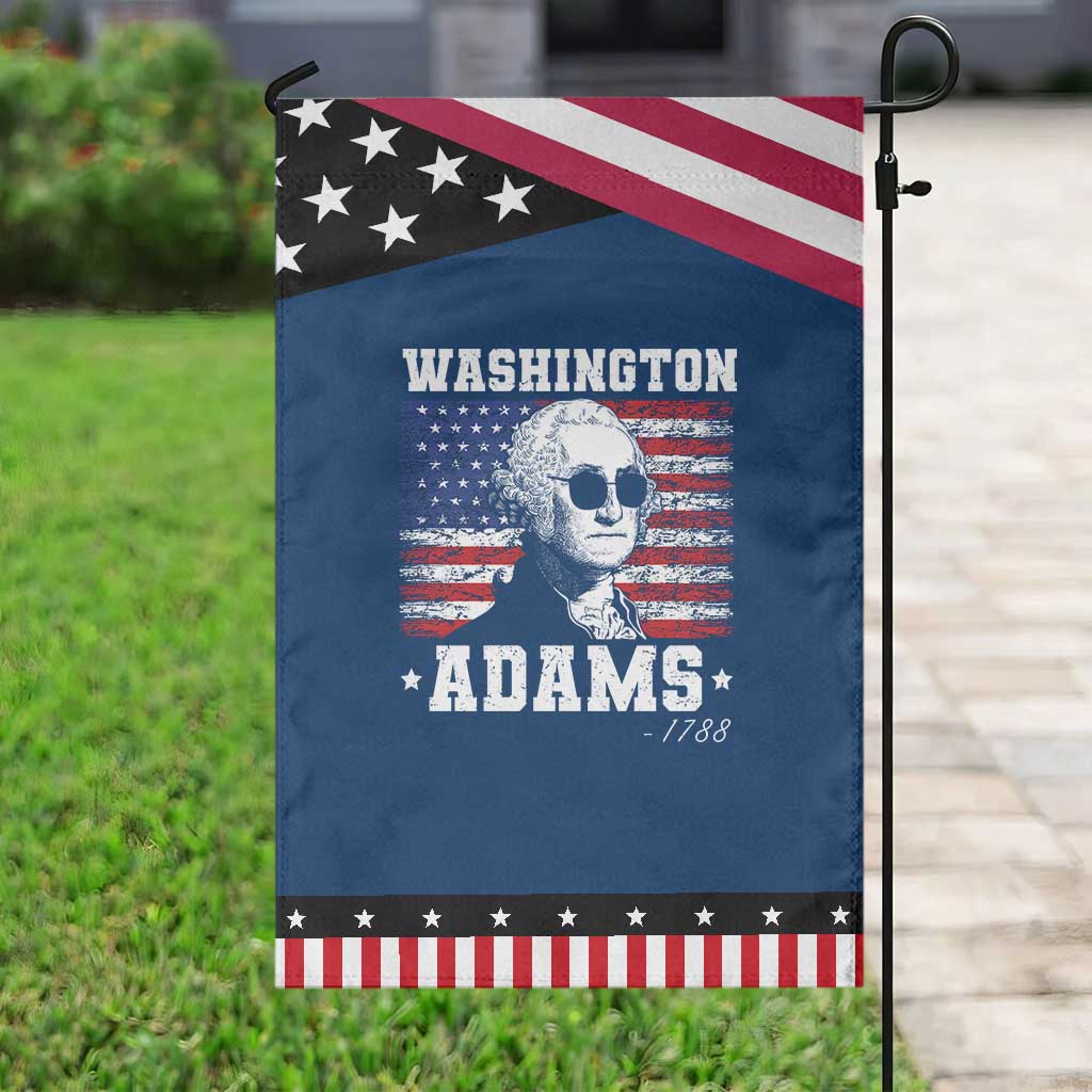 George Washington 1788 Garden Flag Funny 4th of July Retro President Campaign USA Flag