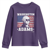 George Washington 1788 Youth Sweatshirt Funny 4th of July Retro President Campaign USA Flag - Wonder Print Shop