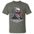 Funny 4th Of July T Shirt George Washington Stay Strapped Or Get Clapped USA Flag - Wonder Print Shop