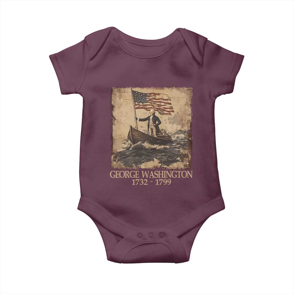 Vintage George Washington Baby Onesie 4th Of July Patriotic Gift - Wonder Print Shop