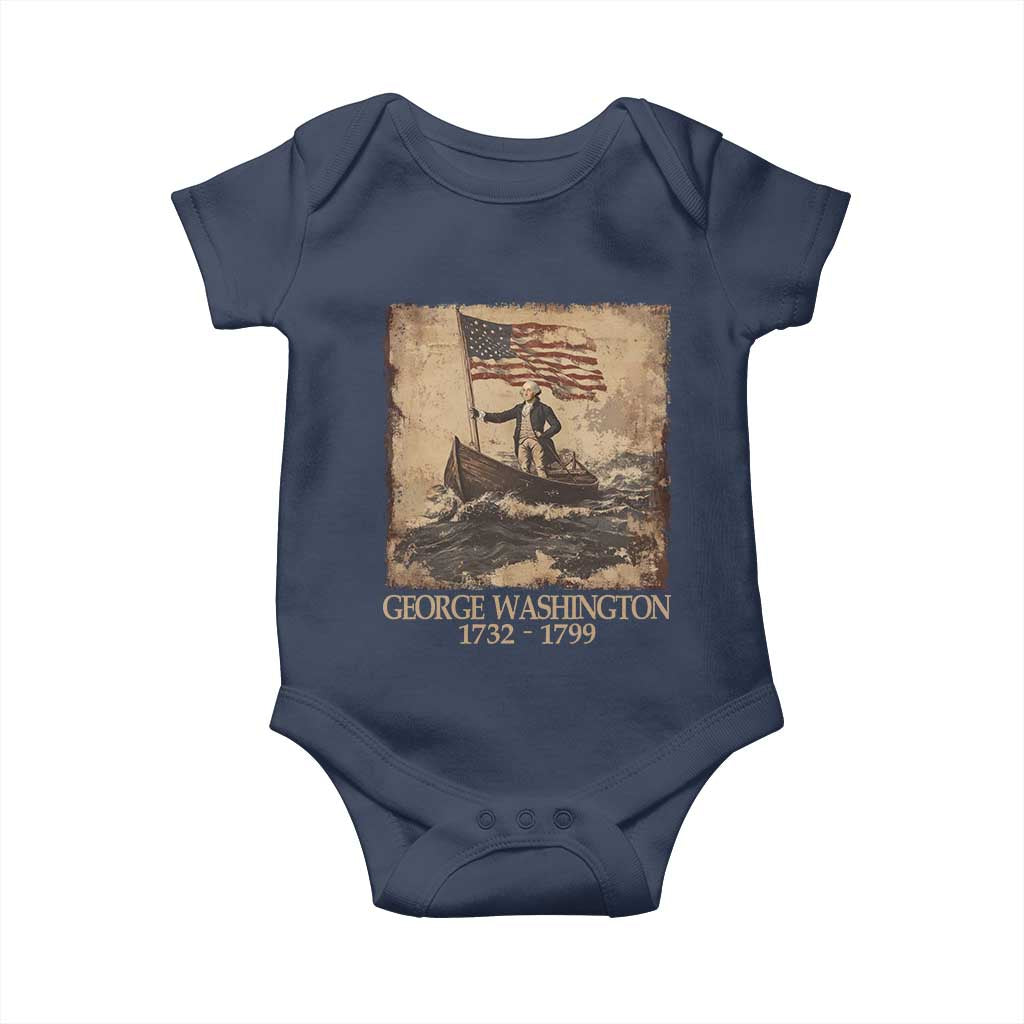 Vintage George Washington Baby Onesie 4th Of July Patriotic Gift - Wonder Print Shop