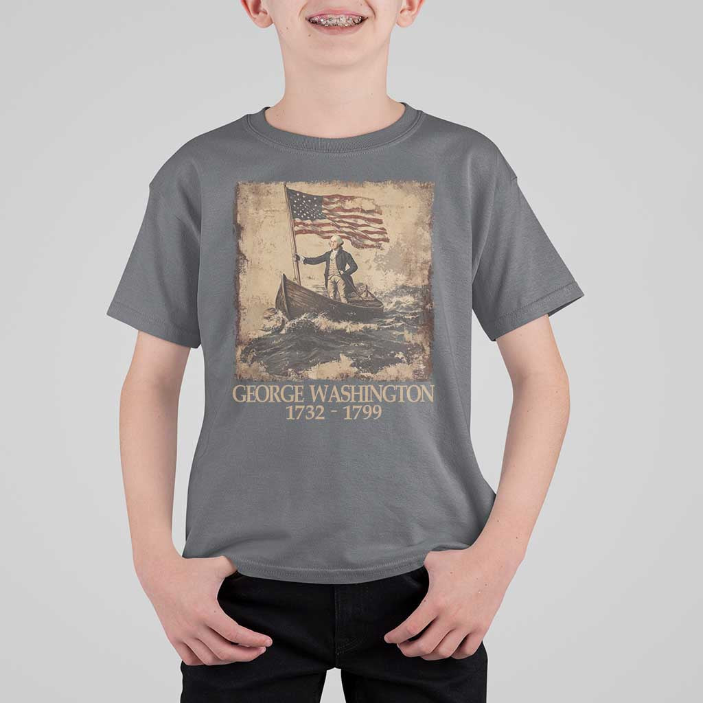 Vintage George Washington T Shirt For Kid 4th Of July Patriotic Gift - Wonder Print Shop