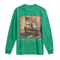 Vintage George Washington Long Sleeve Shirt 4th Of July Patriotic Gift - Wonder Print Shop