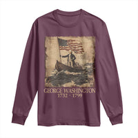 Vintage George Washington Long Sleeve Shirt 4th Of July Patriotic Gift - Wonder Print Shop