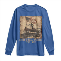 Vintage George Washington Long Sleeve Shirt 4th Of July Patriotic Gift - Wonder Print Shop
