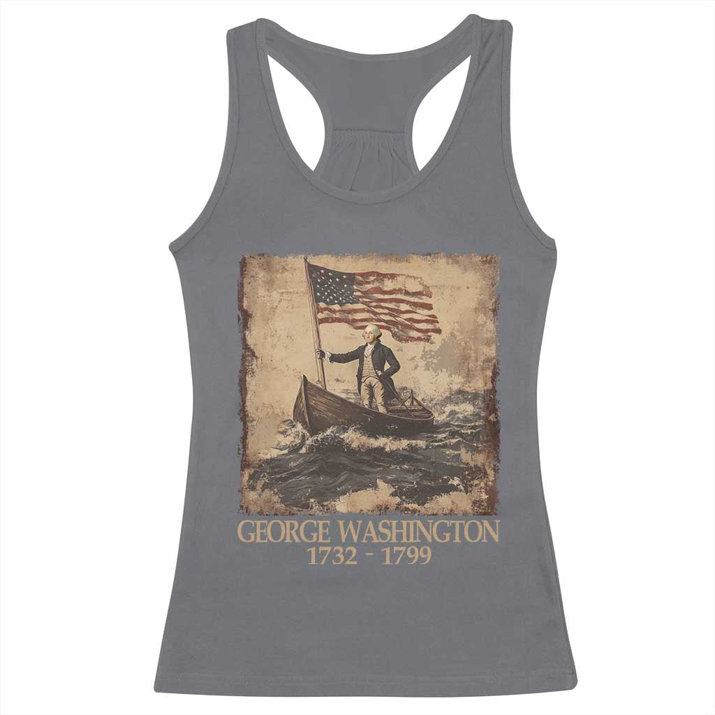 Vintage George Washington Racerback Tank Top 4th Of July Patriotic Gift - Wonder Print Shop