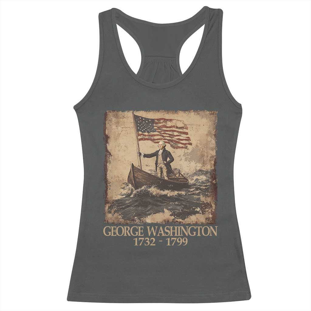 Vintage George Washington Racerback Tank Top 4th Of July Patriotic Gift - Wonder Print Shop