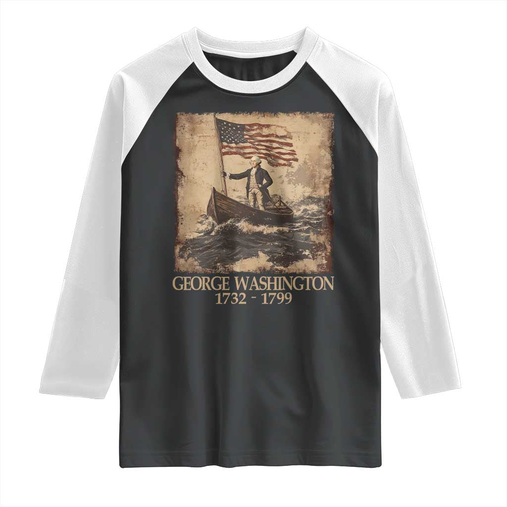 Vintage George Washington Raglan Shirt 4th Of July Patriotic Gift - Wonder Print Shop