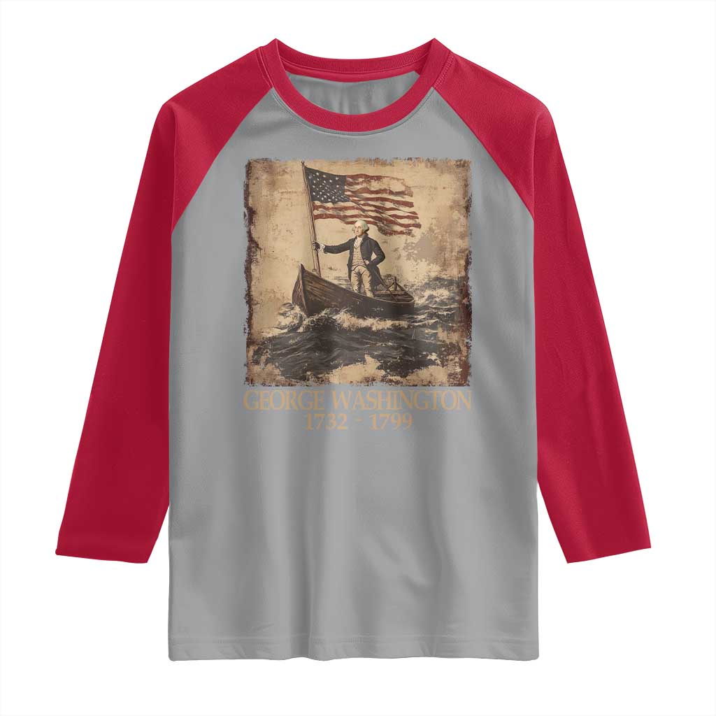 Vintage George Washington Raglan Shirt 4th Of July Patriotic Gift - Wonder Print Shop