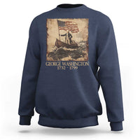 Vintage George Washington Sweatshirt 4th Of July Patriotic Gift - Wonder Print Shop