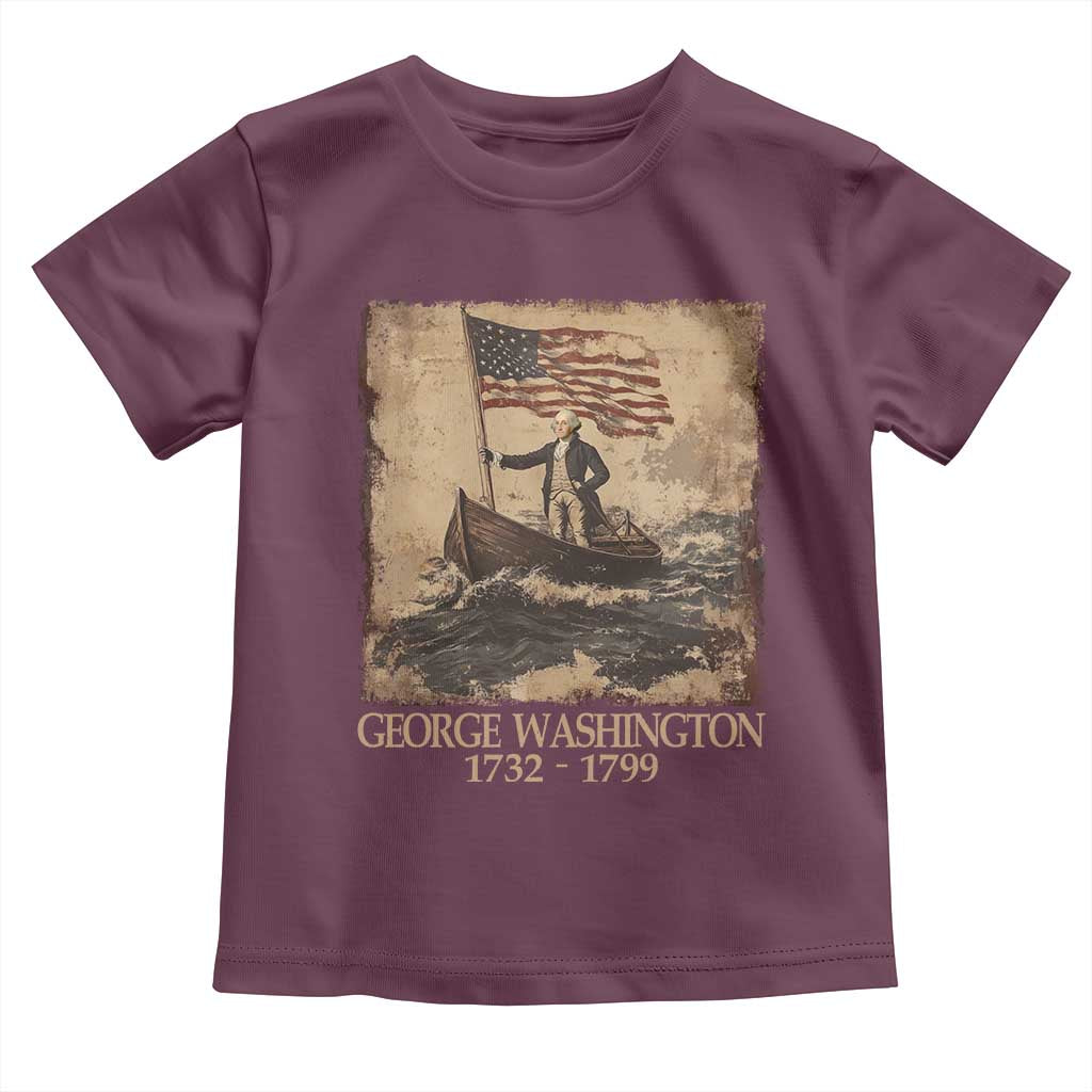 Vintage George Washington Toddler T Shirt 4th Of July Patriotic Gift - Wonder Print Shop