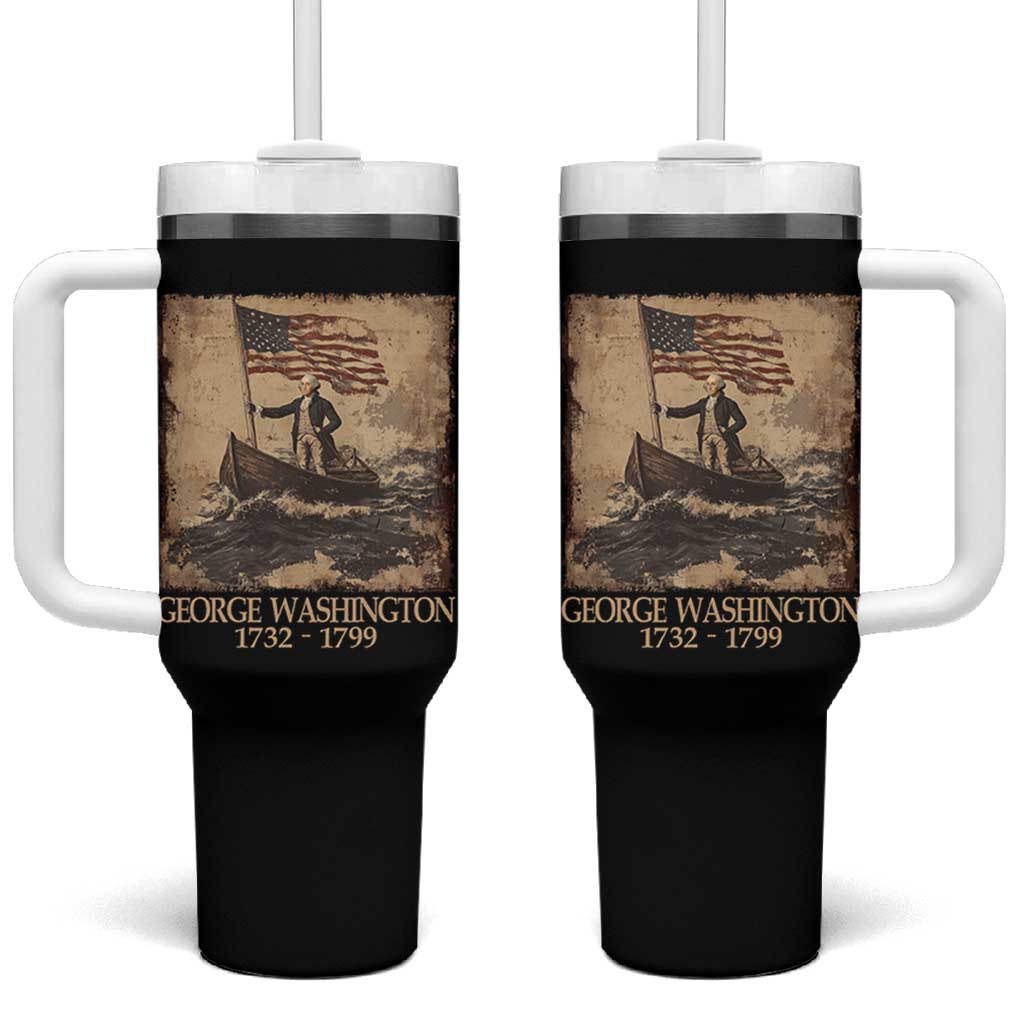 Vintage George Washington Tumbler With Handle 4th Of July Patriotic Gift - Wonder Print Shop