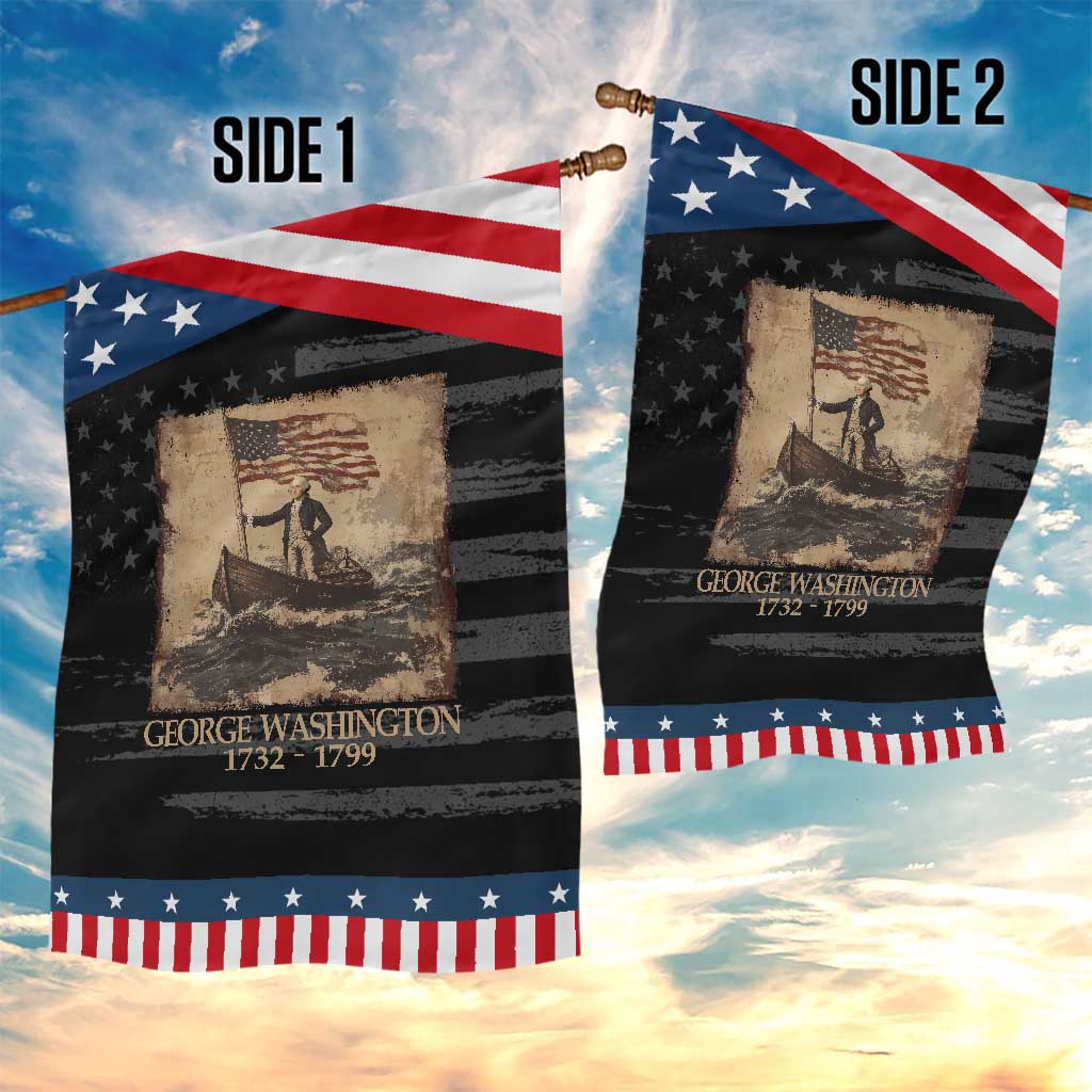 Vintage George Washington Garden Flag 4th Of July Patriotic Gift
