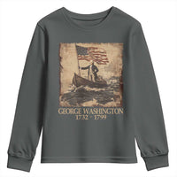 Vintage George Washington Youth Sweatshirt 4th Of July Patriotic Gift - Wonder Print Shop