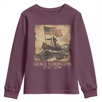 Vintage George Washington Youth Sweatshirt 4th Of July Patriotic Gift - Wonder Print Shop