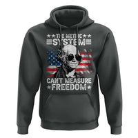 Funny 4th of July The Metric System Can't Measure Freedom Hoodie George Washington American Flag - Wonder Print Shop