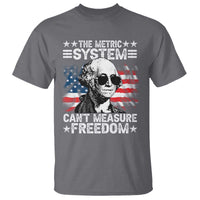 Funny 4th of July The Metric System Can't Measure Freedom T Shirt George Washington American Flag - Wonder Print Shop