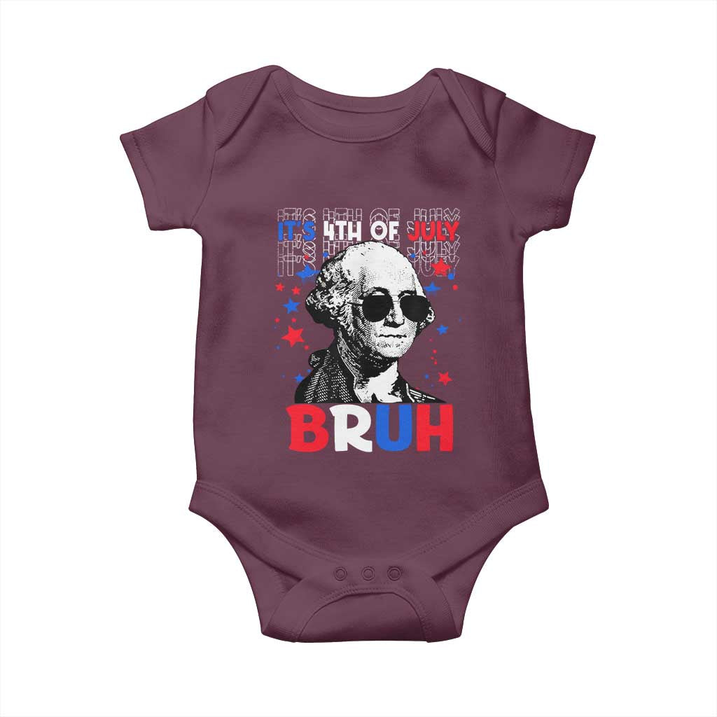 4th of July George Washington Bruh Baby Onesie - Wonder Print Shop