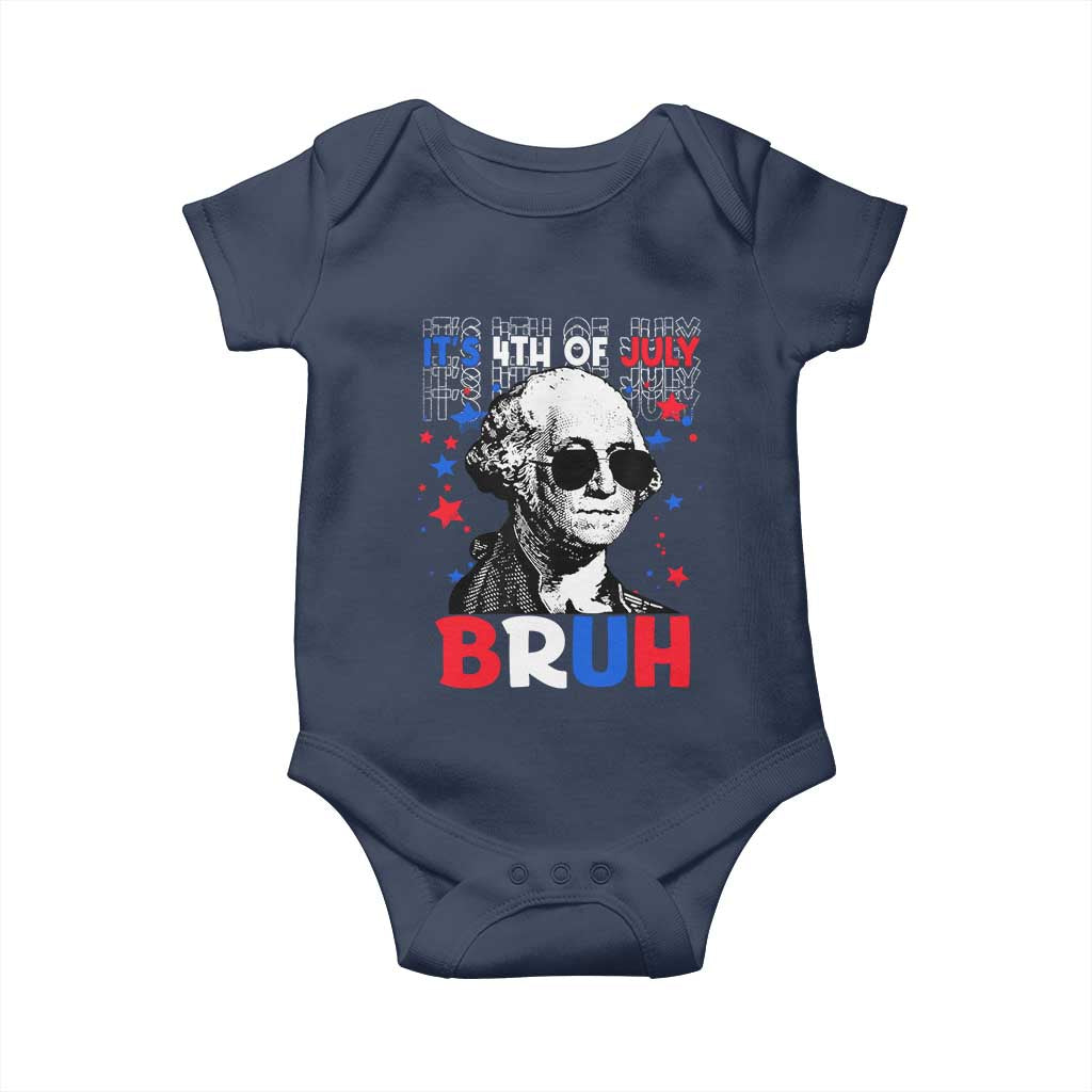 4th of July George Washington Bruh Baby Onesie - Wonder Print Shop