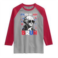 4th of July George Washington Bruh Raglan Shirt - Wonder Print Shop