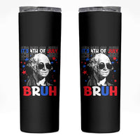 4th of July George Washington Bruh Skinny Tumbler - Wonder Print Shop