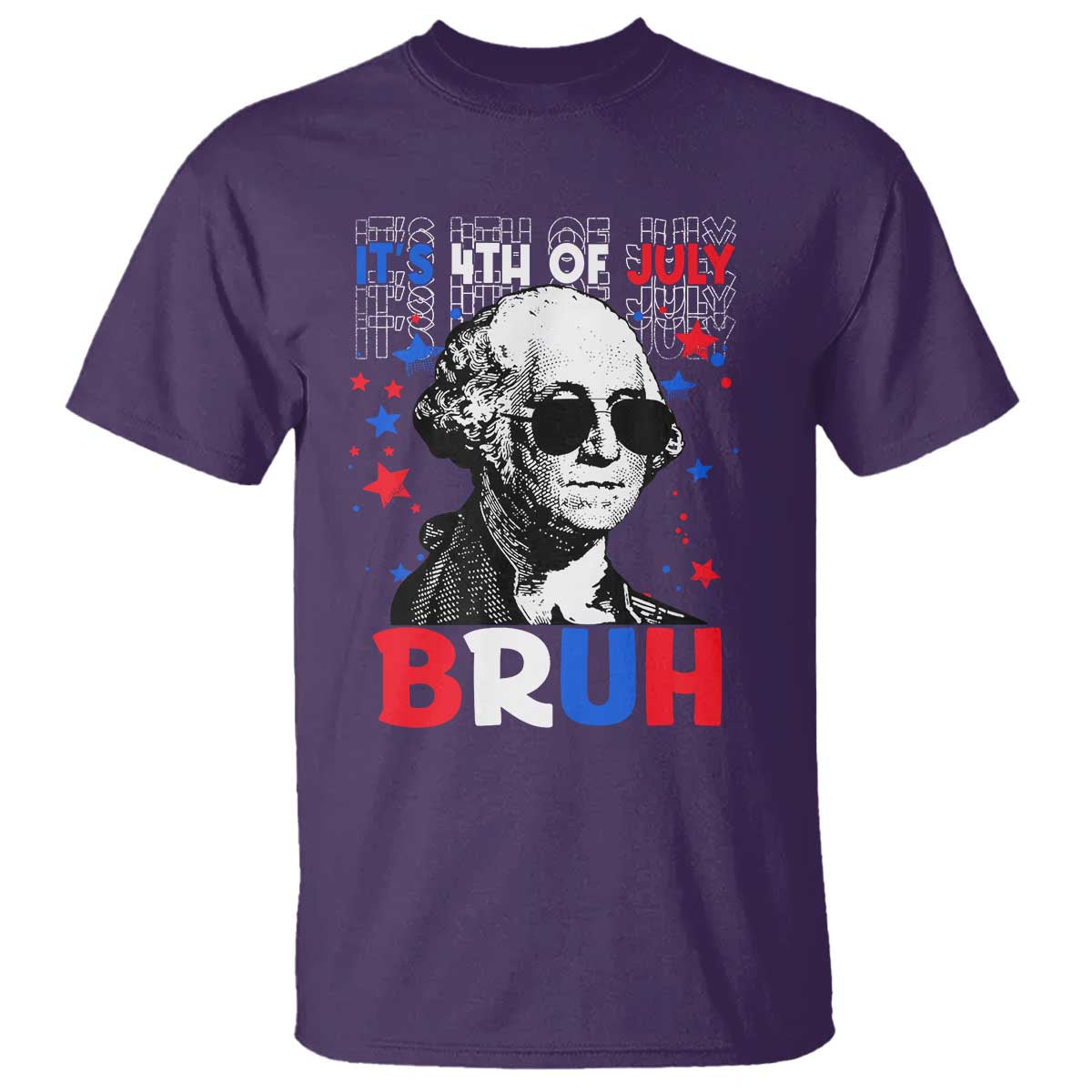 4th of July George Washington Bruh T Shirt - Wonder Print Shop