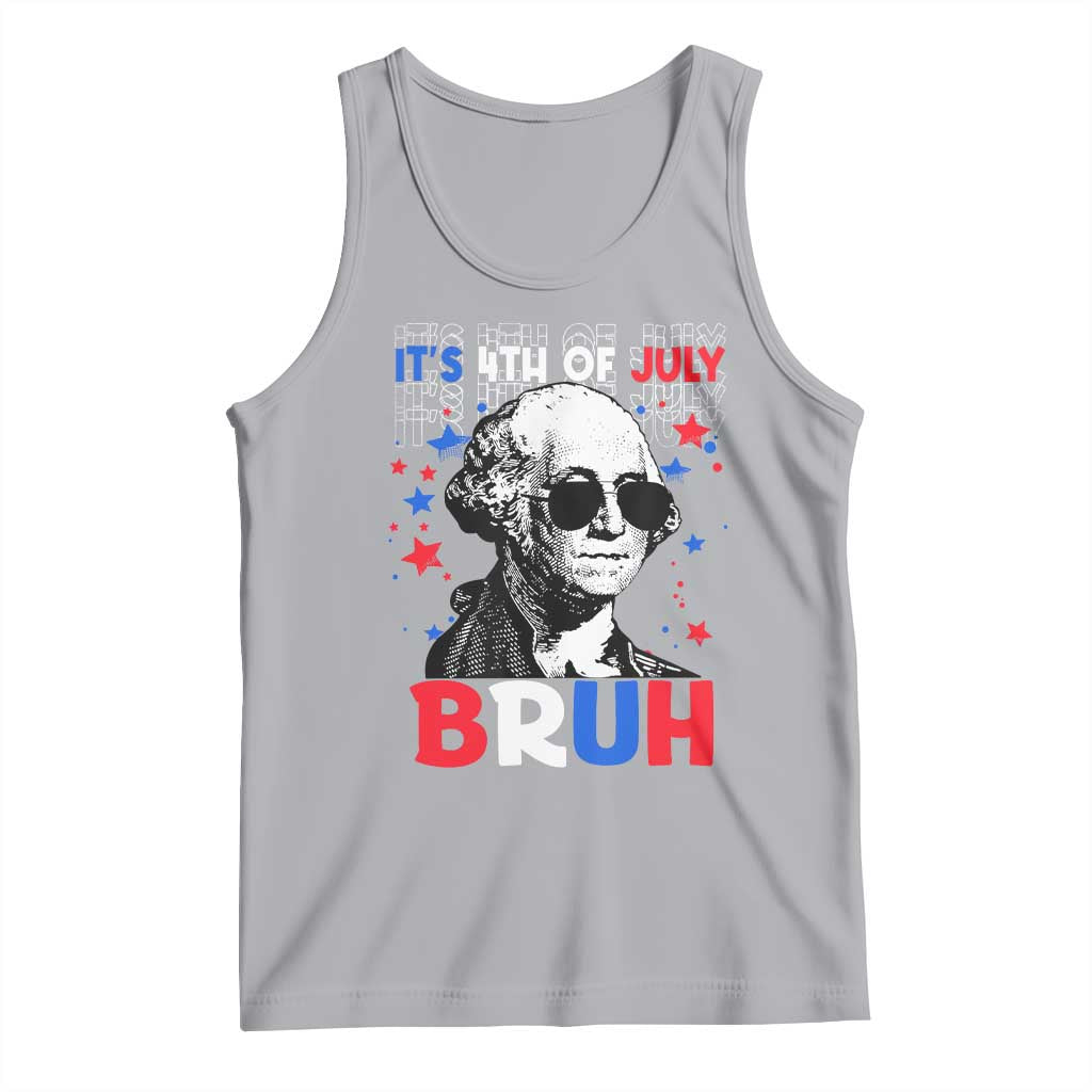 4th of July George Washington Bruh Tank Top - Wonder Print Shop