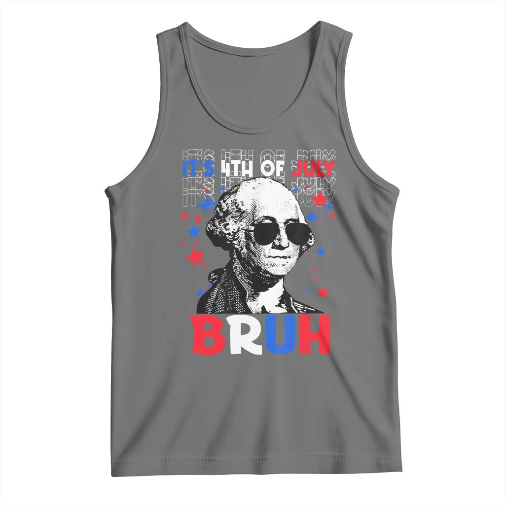 4th of July George Washington Bruh Tank Top - Wonder Print Shop