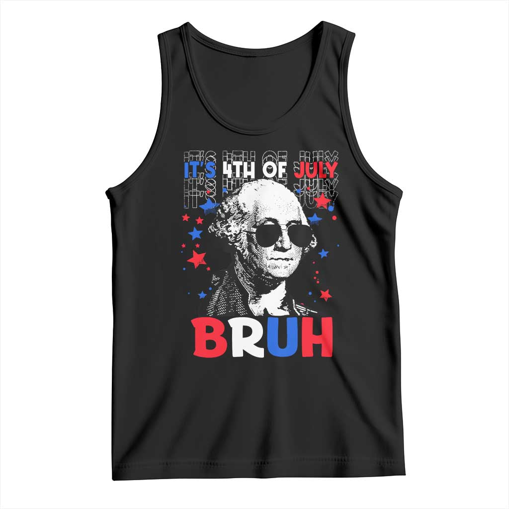 4th of July George Washington Bruh Tank Top - Wonder Print Shop